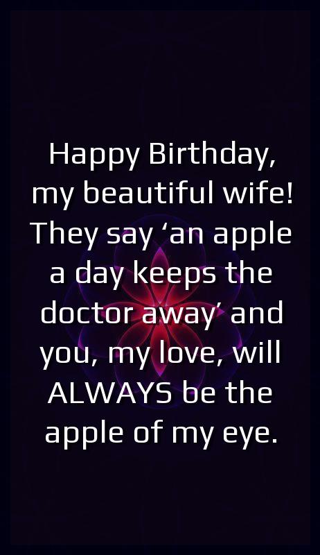 birthday message for wife in hindi